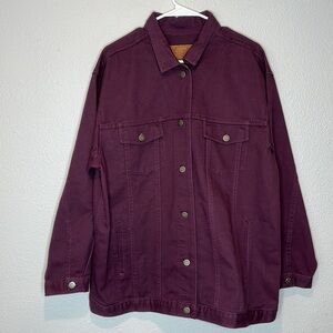 Delta Blues Vintage Purple Denim Jacket Women’s sz 1X